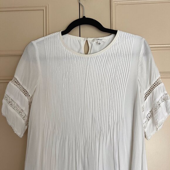 Wilfred White Pleated Dress - Picture 2 of 9